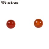 ネコポスOK ノンホールピアス 樹脂 カーネリアン 4mm 天然石 まるでピアスみたいなイヤリング ノンアレルギー 痛くなりにくい 落ちにくい