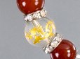 画像2: 【ネコポスＯＫ】開運　昇竜水晶彫刻　天然石数珠ブレスレット12mm　赤メノウ (2)