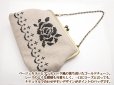 画像3: 【ネコポスＯＫ】バラのクロスステッチ刺繍バッグ (3)