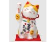 画像4: 【ネコポス不可】彩絵金運来福招き猫（鈴付）貯金箱タイプ【7613】 (4)