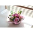 画像2: テーブルアレンジフラワー 造花 ピンクローズ 薔薇 バラ かわいい【ネコポス不可】 (2)