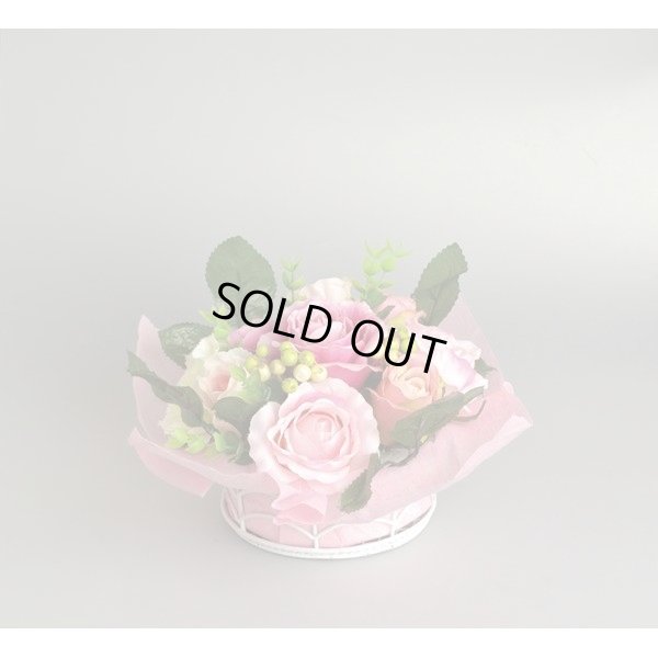 画像3: テーブルアレンジフラワー 造花 ピンクローズ 薔薇 バラ かわいい【ネコポス不可】