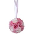 画像1: クリスティンF ローズボウルホルダー ローズブーケ 造花 フラワーブーケ ピンクローズ バラ 薔薇【ネコポス不可】 (1)