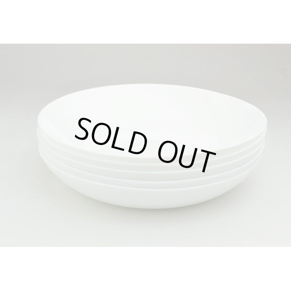 画像4: ボルミオリロッコ じょうぶな白い深皿 5枚組 セット 強化ガラス 白い食器 盛皿 お皿 丸皿 ボルミオリ・ロッコ【ネコポス不可】