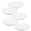 画像5: ボルミオリロッコ じょうぶな白い深皿 5枚組 セット 強化ガラス 白い食器 盛皿 お皿 丸皿 ボルミオリ・ロッコ【ネコポス不可】