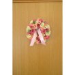 画像3: クリスティンF ローズリース フラワーリース 造花 ピンクローズ バラ 薔薇【ネコポス不可】